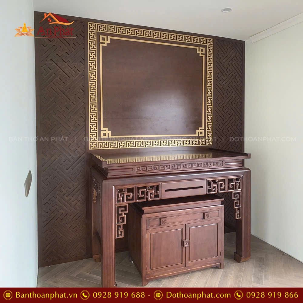 Mẫu bàn thờ gia tiên cao cấp